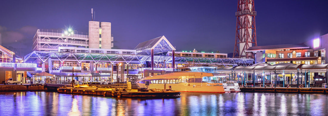 Noah Jigsaw Puzzle Fukuoka, Japan city skyline at the port panorama 1000 pieces