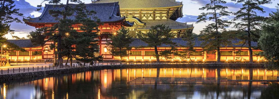 Noah Jigsaw Puzzle Nara, Japan at Todaiji Temple at twilight panorama 1000 pieces