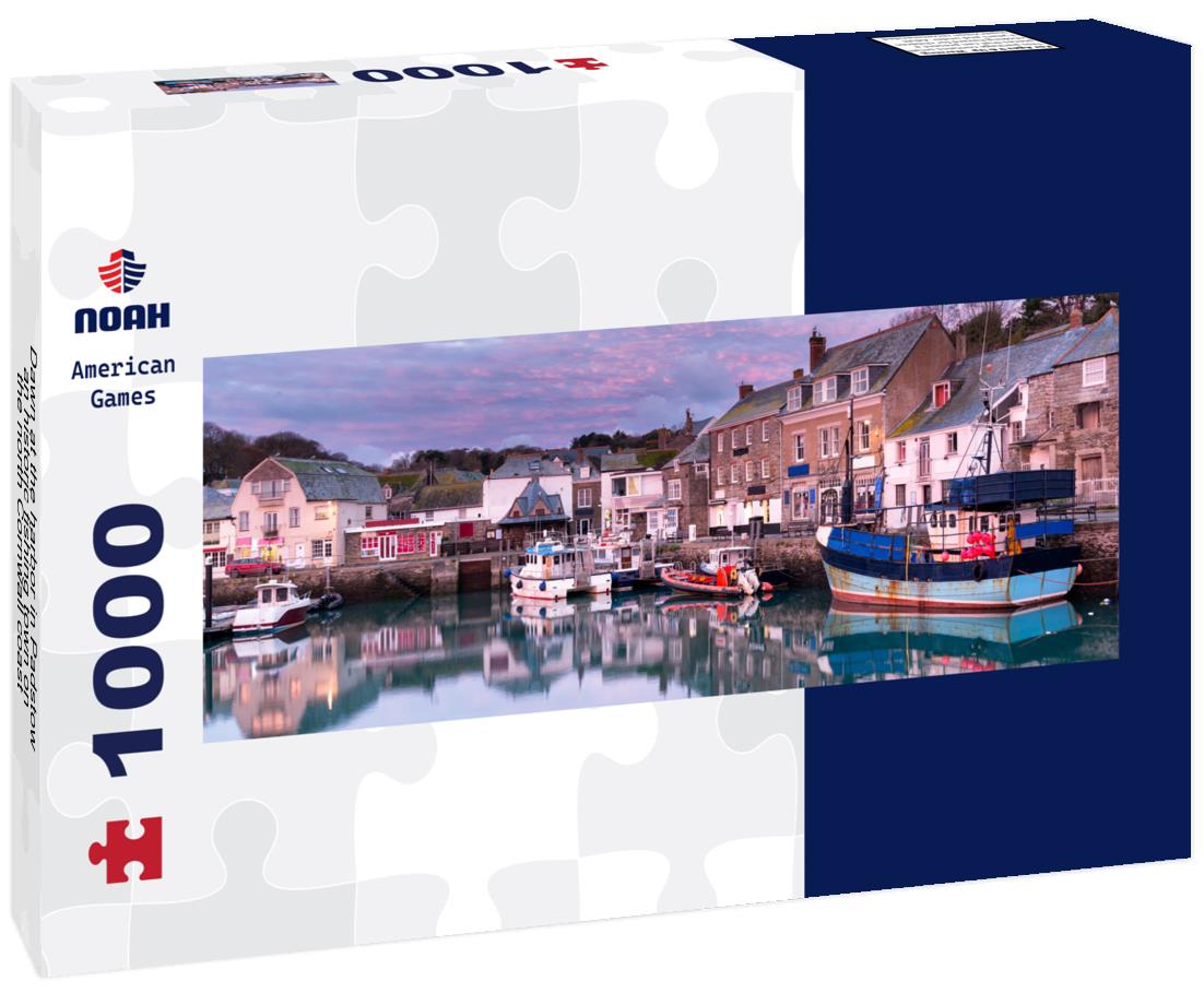 Noah Jigsaw Puzzle Dawn at the harbor in Padstow an historic fishing town on the north Cornwall coast panorama 1000 pieces