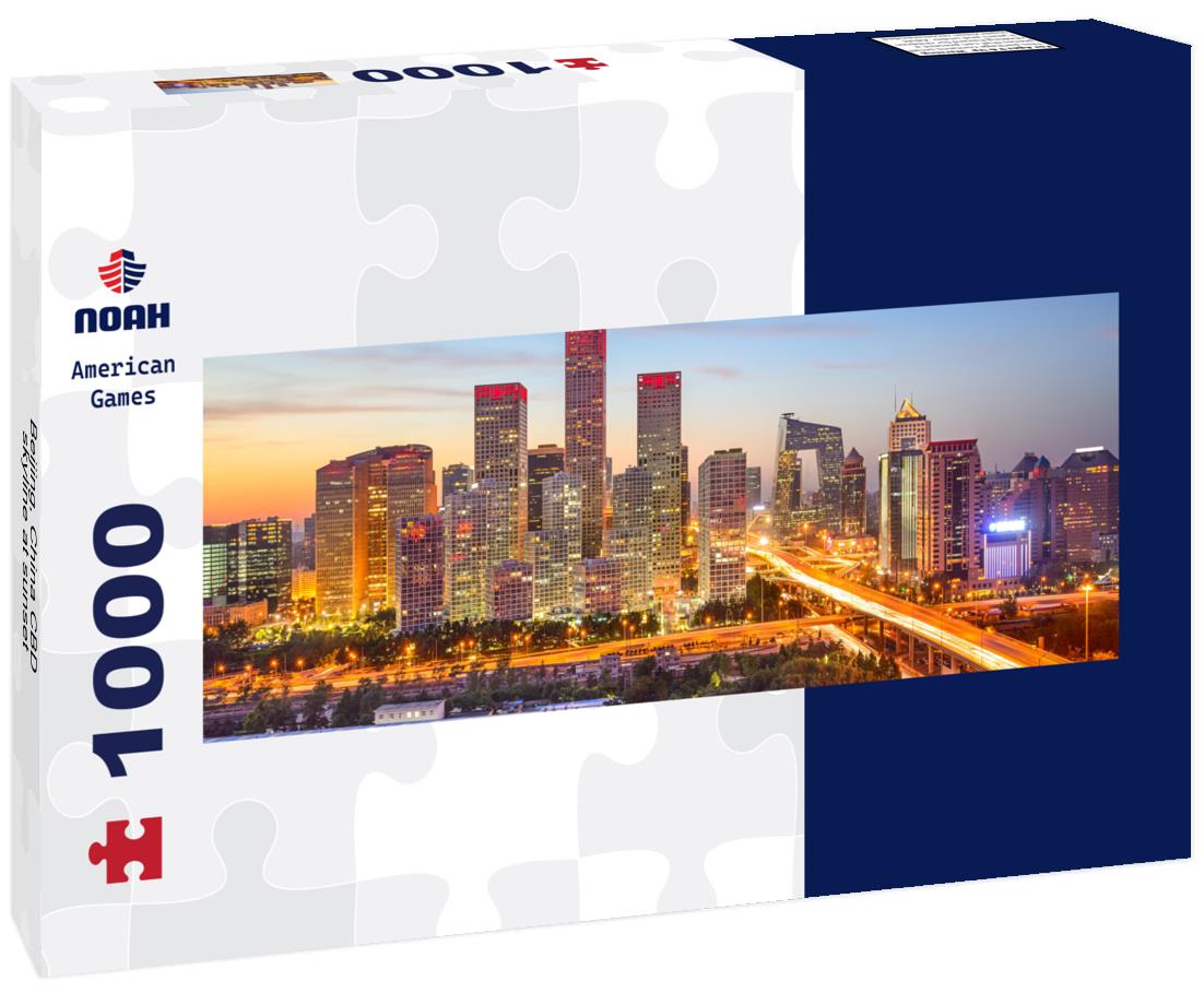 Noah Jigsaw Puzzle Beijing, China CBD skyline at sunset panorama 1000 pieces