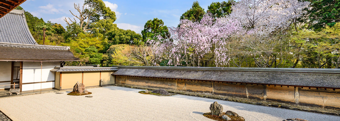 Noah Jigsaw Puzzle Kyoto, Japan the Ryoan-ji Temple zen rock garden in the spring panorama 1000 pieces