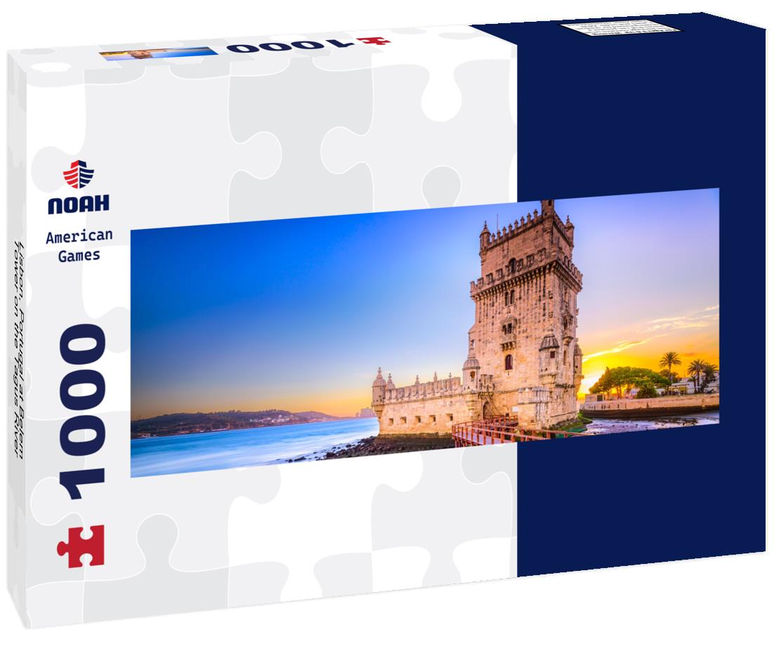 Noah Jigsaw Puzzle Lisbon, Portugal at Belem Tower on the Tagus River panorama 1000 pieces