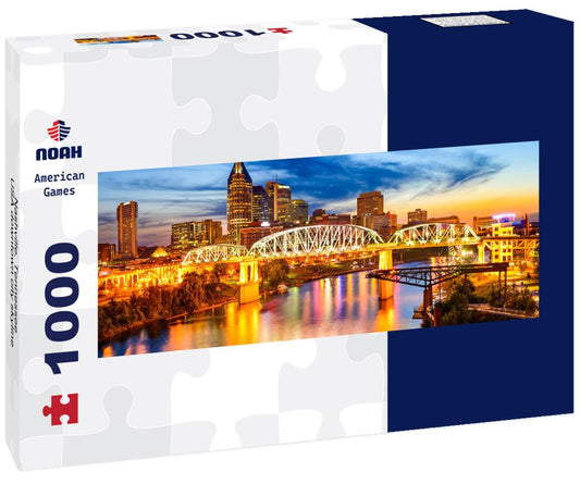 Noah Jigsaw Puzzle Nashville, Tennessee, USA downtown city skyline panorama 1000 pieces