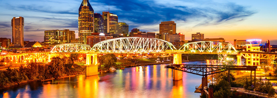 Noah Jigsaw Puzzle Nashville, Tennessee, USA downtown city skyline panorama 1000 pieces