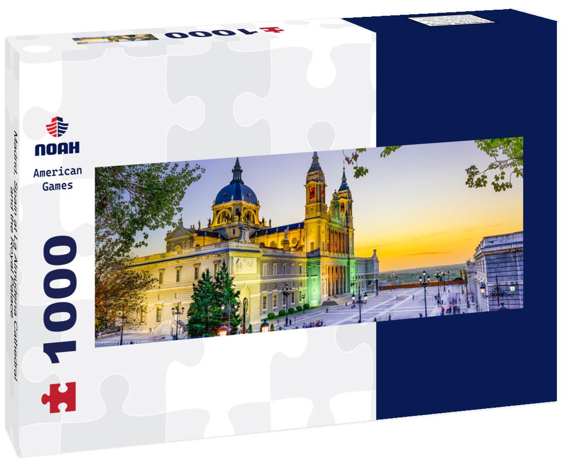 Noah Jigsaw Puzzle Madrid, Spain at La Almudena Cathedral and the Royal Palace panorama 1000 pieces