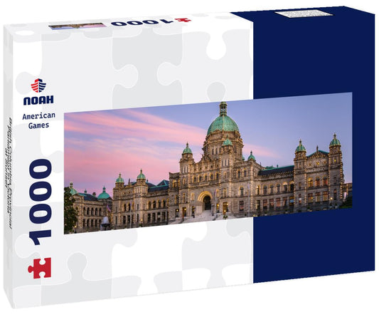 Noah Jigsaw Puzzle British Columbia Provincial Parliament in Victoria at Sunset panorama 1000 pieces