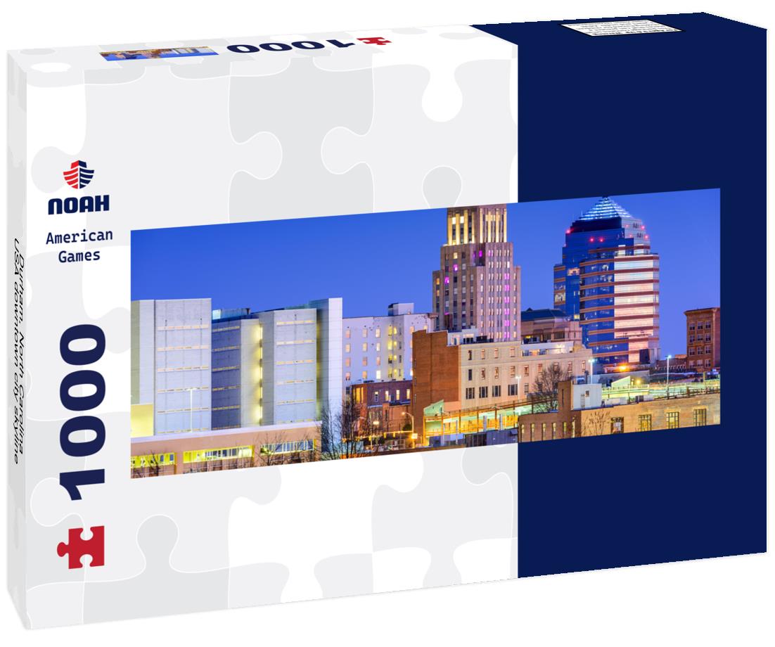 Noah Jigsaw Puzzle Durham, North Carolina, USA downtown city skyline panorama 1000 pieces