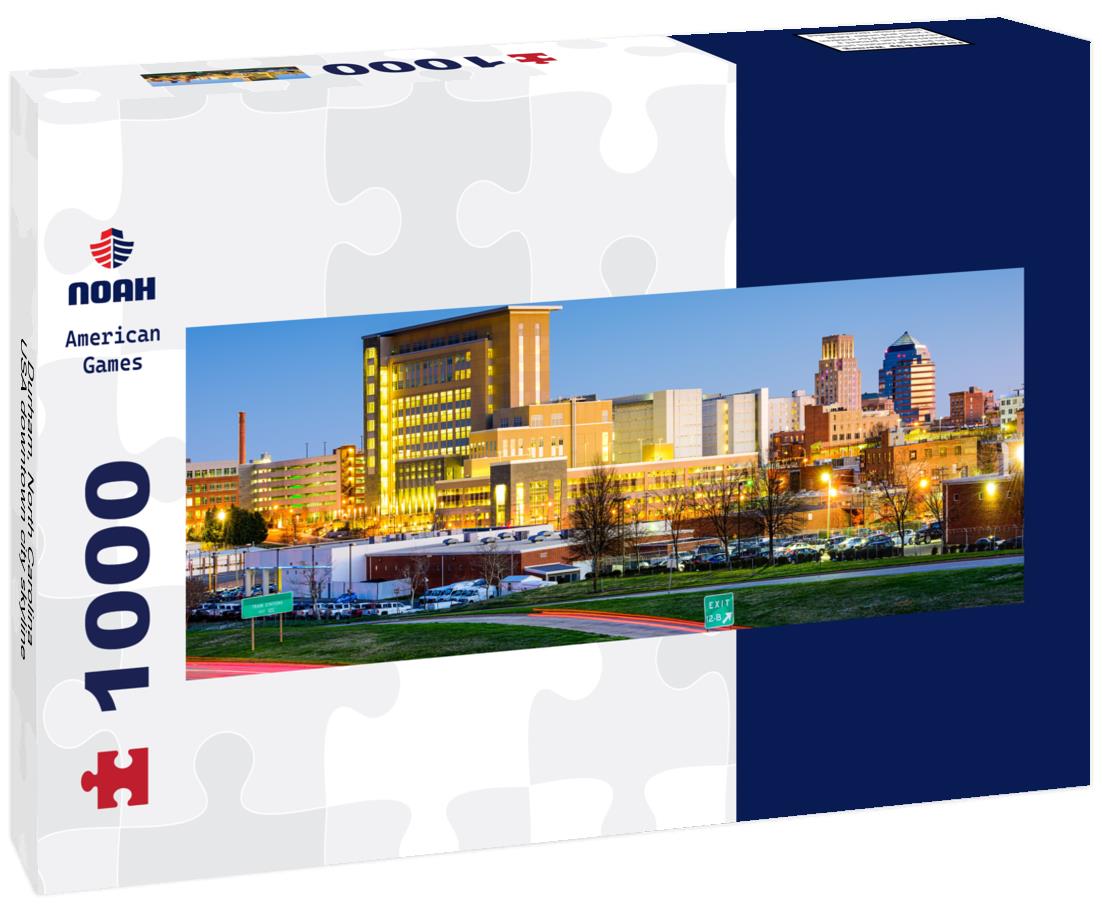 Noah Jigsaw Puzzle Durham, North Carolina, USA downtown city skyline panorama 1000 pieces