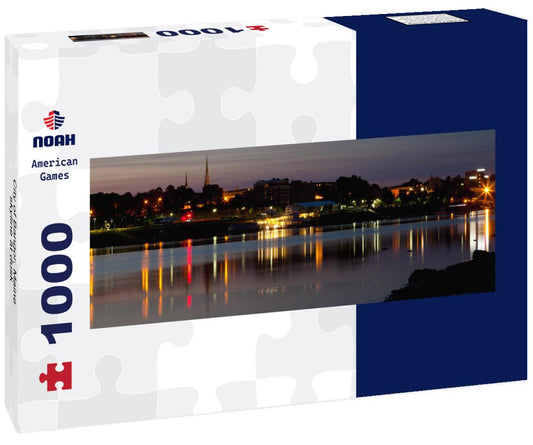 Noah Jigsaw Puzzle City of Bangor, Maine skyline at dusk panorama 1000 pieces