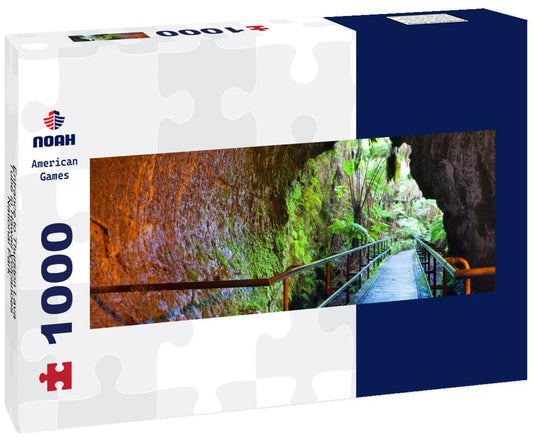 Noah Jigsaw Puzzle Entrance to Thurston Lava Tube in Hawaii Volcanoes National Park panorama 1000 pieces