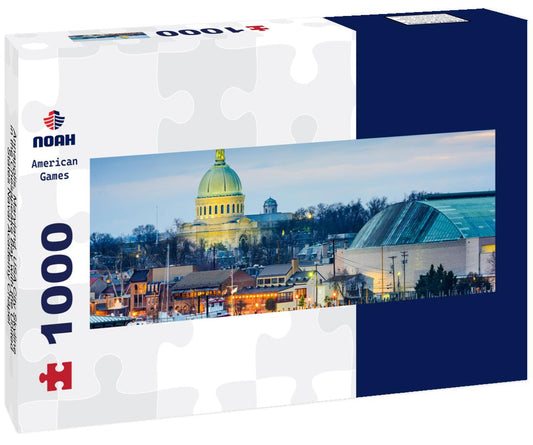 Noah Jigsaw Puzzle Annapolis, Maryland, USA City Skyline in the Chesapeake Bay with the United States Naval Academy Chapel panorama 1000 pieces