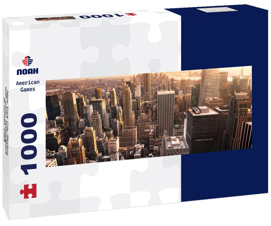 Noah Jigsaw Puzzle New York City Skyline with urban skyscrapers at sunset, USA panorama 1000 pieces
