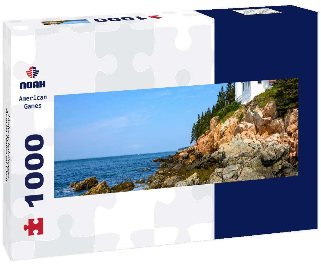 Noah Jigsaw Puzzle Historic lighthouse, Acadia National Park panorama 1000 pieces