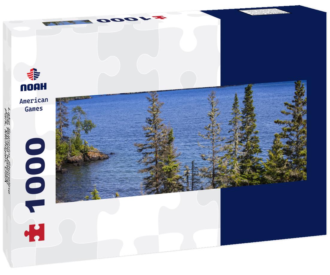 Noah Jigsaw Puzzle Lake Superior Shoreline, Isle Royale National Park, Michigan, USA panorama 1000 pieces