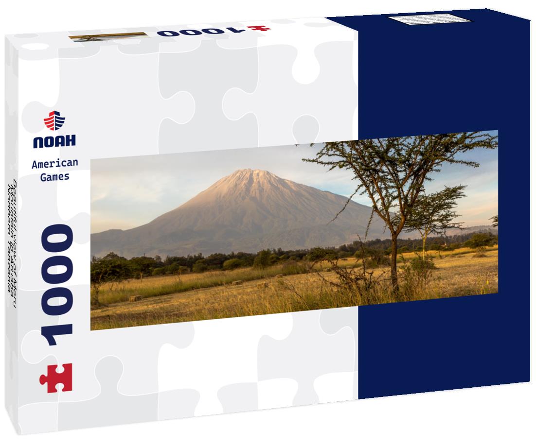 Noah Jigsaw Puzzle Beautiful view of Meru Mountain in Arusha, Northern Tanzania, Africa panorama 1000 pieces