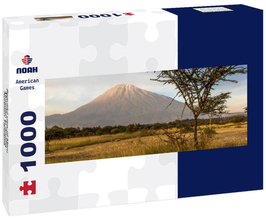 Noah Jigsaw Puzzle Beautiful view of Meru Mountain in Arusha, Northern Tanzania, Africa panorama 1000 pieces