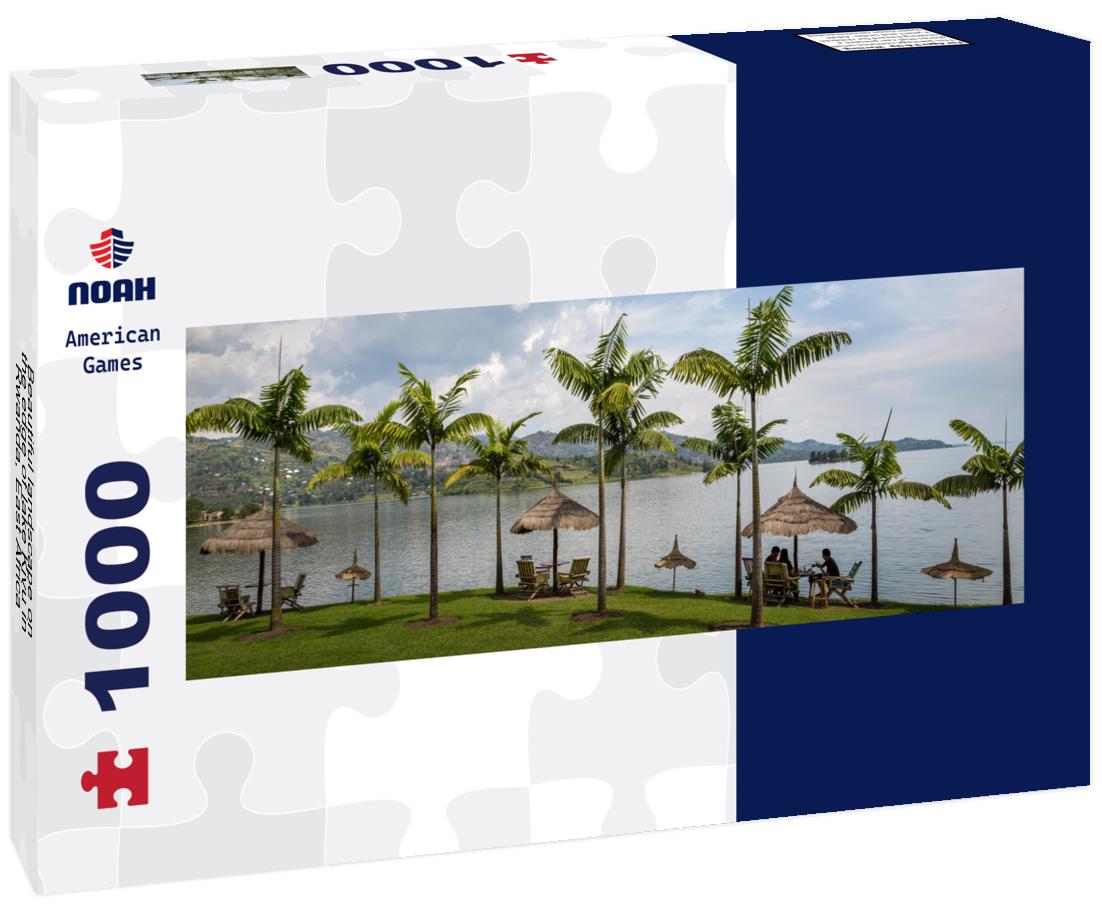 Noah Jigsaw Puzzle Beautiful landscape on the edge of lake Kivu in Rwanda, East Africa panorama 1000 pieces