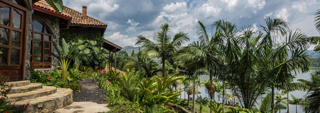 Noah Jigsaw Puzzle Beautiful landscape at the lake kivu edge in Rwanda, East Africa panorama 1000 pieces