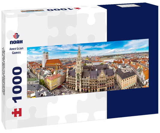 Noah Jigsaw Puzzle Aerial view on Marienplatz City Hall and Church of Our Lady in Munich, Germany panorama 1000 pieces