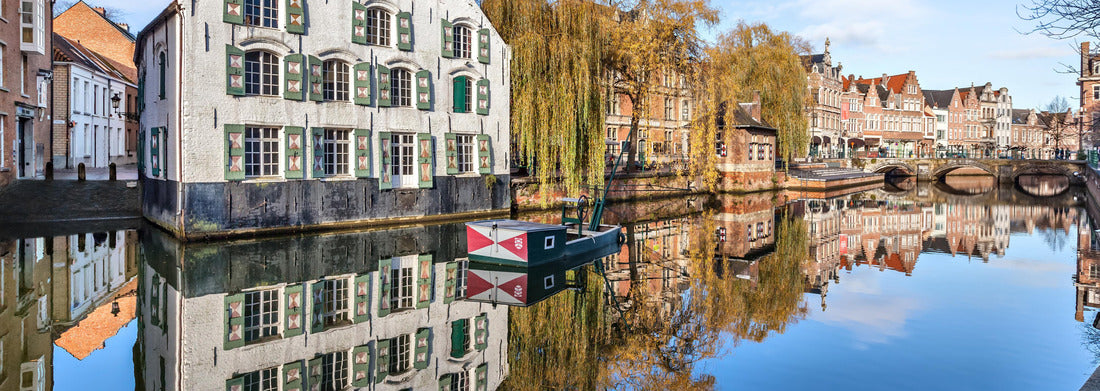 Noah Jigsaw Puzzle Buildings on riverside in Lier, Flanders, Belgium panorama 1000 pieces