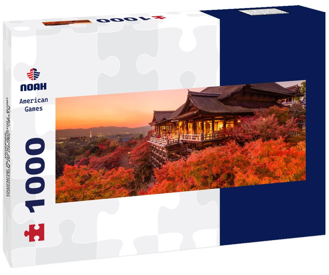 Noah Jigsaw Puzzle Kyoto, Japan at Kiyomizu-dera Temple during autumn season panorama 1000 pieces