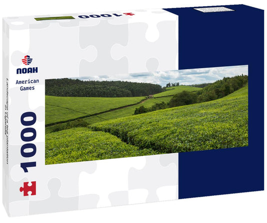 Noah Jigsaw Puzzle Landscape of a tea plantation in Uganda panorama 1000 pieces