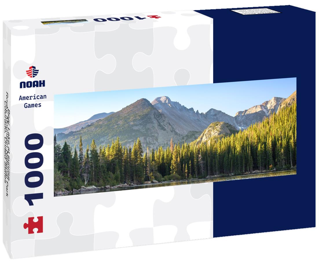 Noah Jigsaw Puzzle Bear Lake at sunrise. Rocky Mountain National Park, Colorado, United States panorama 1000 pieces
