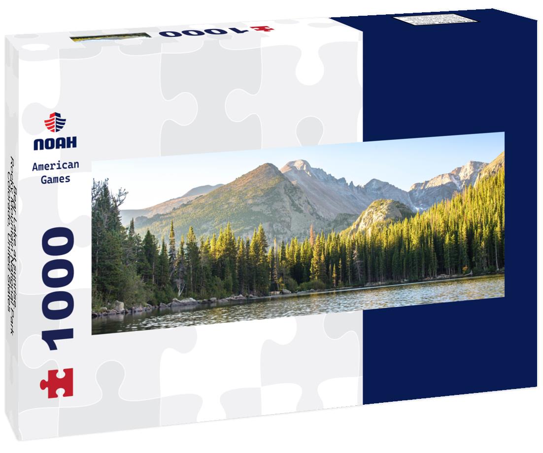 Noah Jigsaw Puzzle Bear Lake at sunrise. Rocky Mountain National Park, Colorado, United States panorama 1000 pieces
