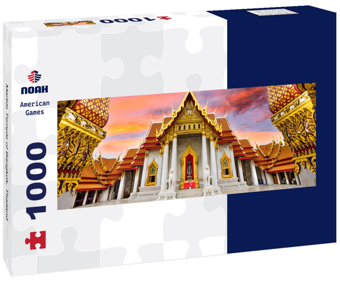 Noah Jigsaw Puzzle Marble Temple of Bangkok, Thailand panorama 1000 pieces