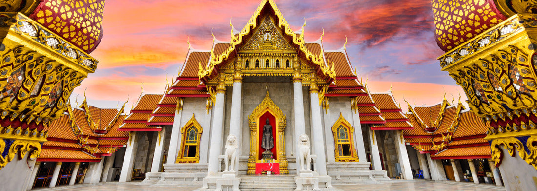 Noah Jigsaw Puzzle Marble Temple of Bangkok, Thailand panorama 1000 pieces