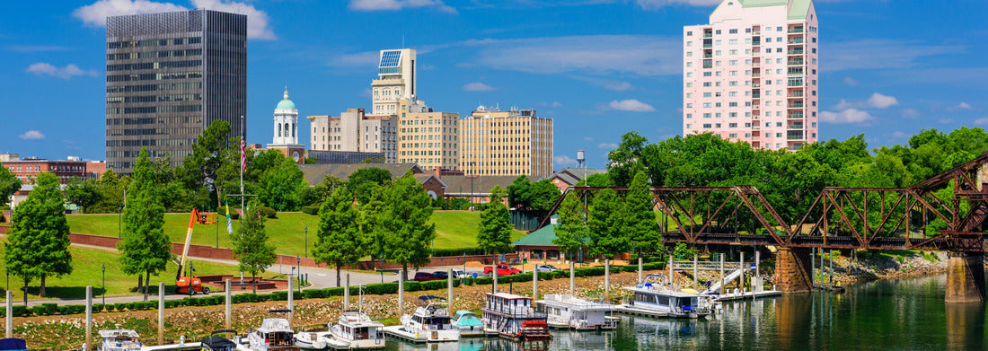 Noah Jigsaw Puzzle Augusta, Georgia, USA downtown skyline on the Savannah River panorama 1000 pieces