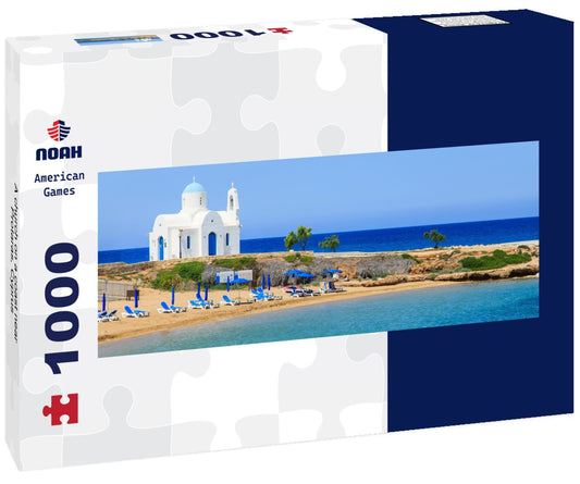 Noah Jigsaw Puzzle A church on a coast near Protaras, Cyprus Panorama 1000 Pieces