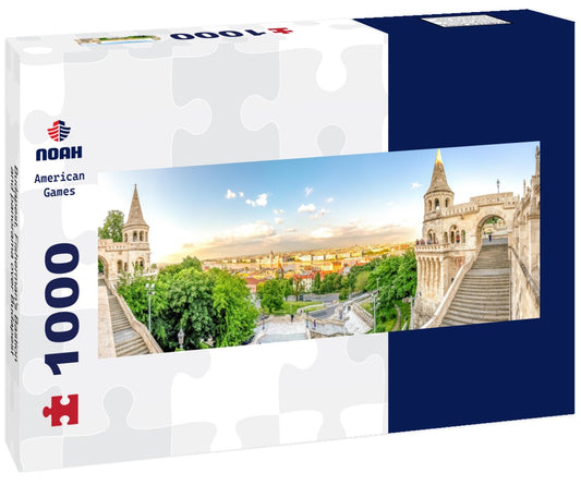 Noah Jigsaw Puzzle Budapest, Fisherman's Bastion and panorama over Budapest Panorama 1000 Pieces