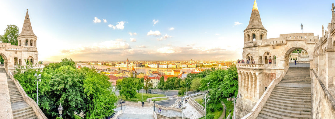 Noah Jigsaw Puzzle Budapest, Fisherman's Bastion and panorama over Budapest Panorama 1000 Pieces