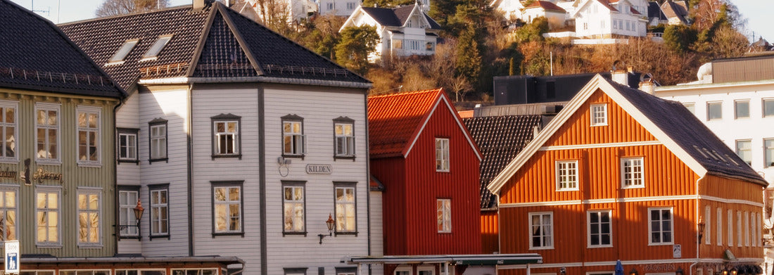 Noah Jigsaw Puzzle Bryggen building in Arendal, Norway Panorama 1000 Pieces