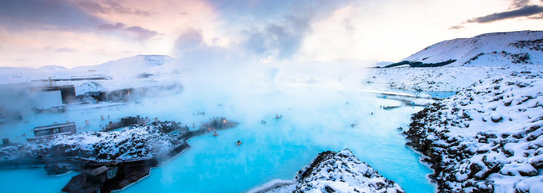 Noah Jigsaw Puzzle Blue Lagoon thermal baths, one of the main tourist attractions in Reykjavik, Iceland Panorama 1000 Pieces
