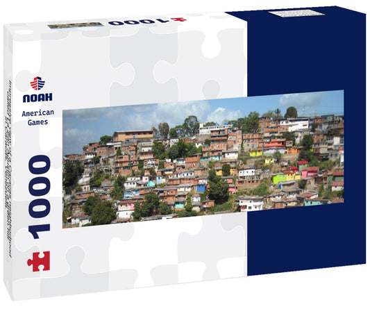 Noah Jigsaw Puzzle Impressive view of a Caracas neighborhood called La San Agustín on a green hill in Caracas, Venezuela. Panorama 1000 Pieces