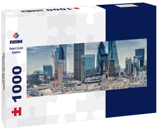 Noah Jigsaw Puzzle City center of London. Modern skyline of the business district Panorama 1000 Pieces