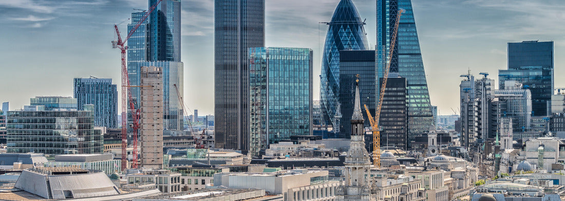 Noah Jigsaw Puzzle City center of London. Modern skyline of the business district Panorama 1000 Pieces