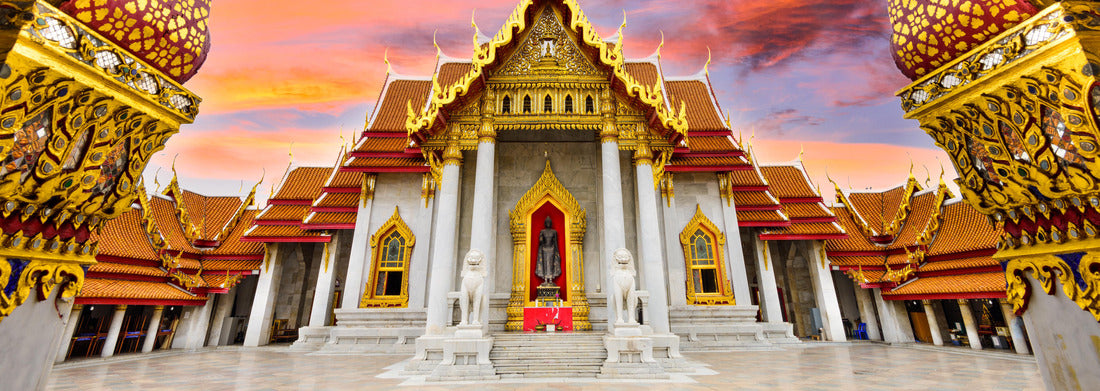 Noah Jigsaw Puzzle Marble temple in Bangkok, Thailand Panorama 1000 Pieces