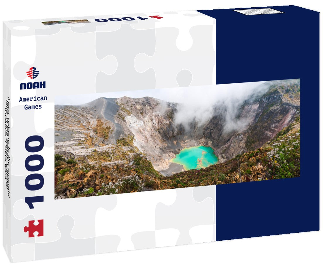 Noah Jigsaw Puzzle Irazu volcano to the emerald lake in the crater. Central America. Costa Rica Panorama 1000 Pieces