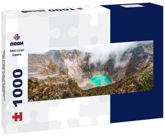 Noah Jigsaw Puzzle Irazu volcano to the emerald lake in the crater. Central America. Costa Rica Panorama 1000 Pieces