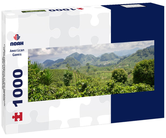 Noah Jigsaw Puzzle Coffee plantations in the highlands of western Honduras with fruit ripe for harvesting Panorama 1000 Pieces
