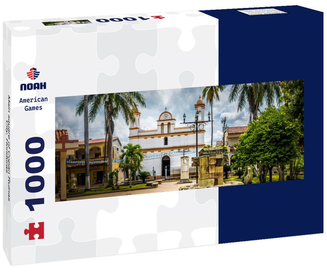 Noah Jigsaw Puzzle Main square of Copan Ruinas City, Honduras Panorama 1000 Pieces
