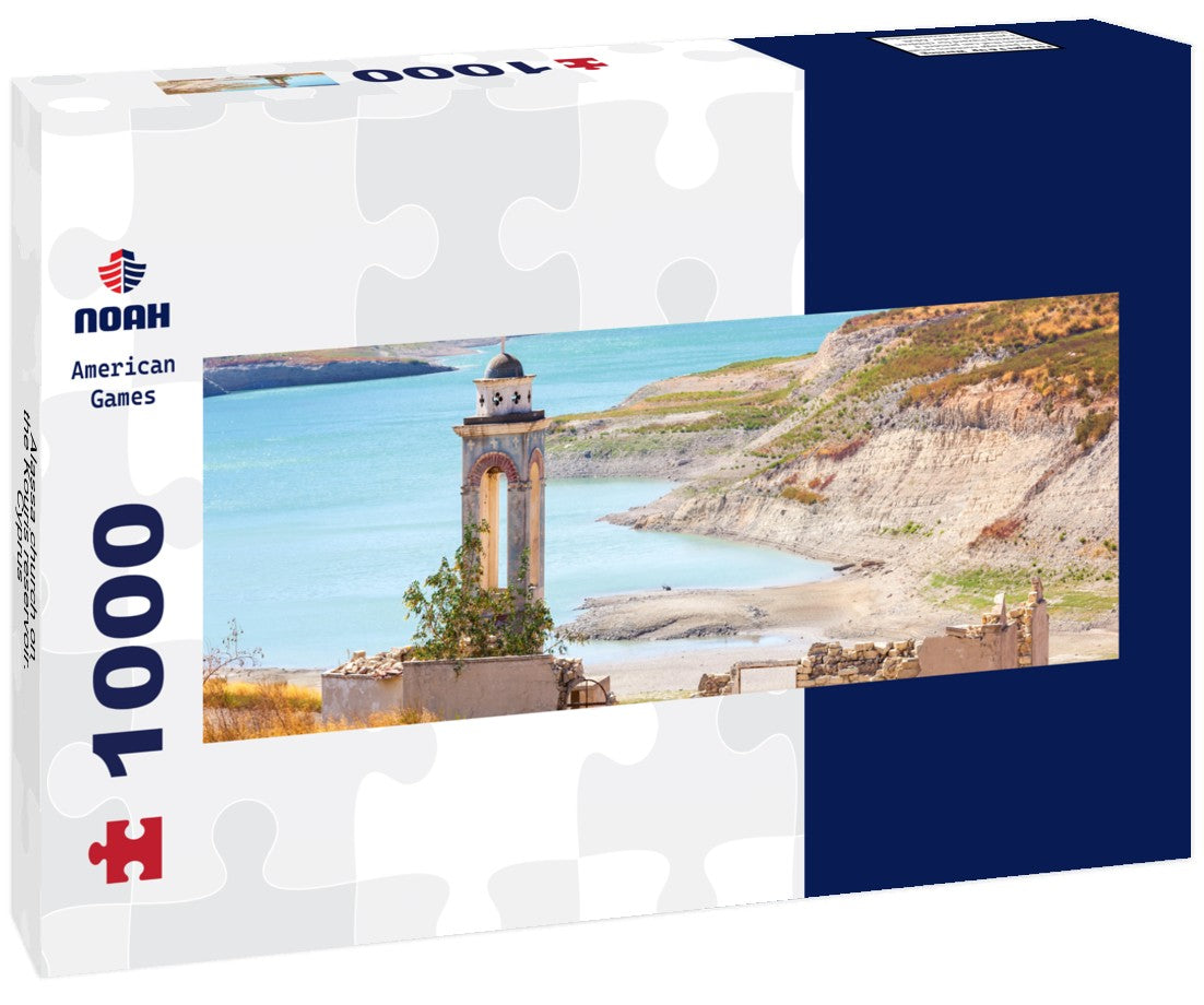 Noah Jigsaw Puzzle Alassa church on the Kouris reservoir. Cyprus Panorama 1000 Pieces