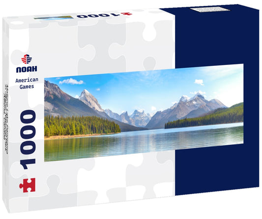 Noah Jigsaw Puzzle Maligne Lake Panorama in Jasper National Park, Alberta, Canada Panorama 1000 Pieces