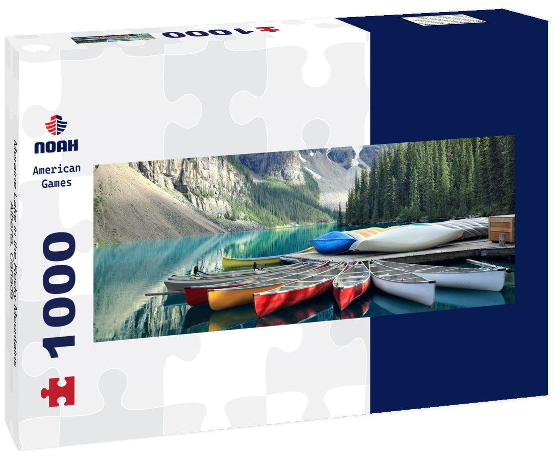 Noah Jigsaw Puzzle Moraine Lake in the Rocky Mountains, Alberta, Canada Panorama 1000 Pieces