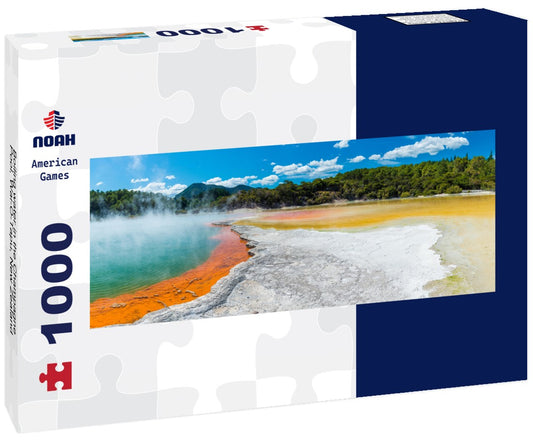 Noah Jigsaw Puzzle Boiling water in the Champagne Pool - Wai-O-Tapu, New Zealand Panorama 1000 Pieces