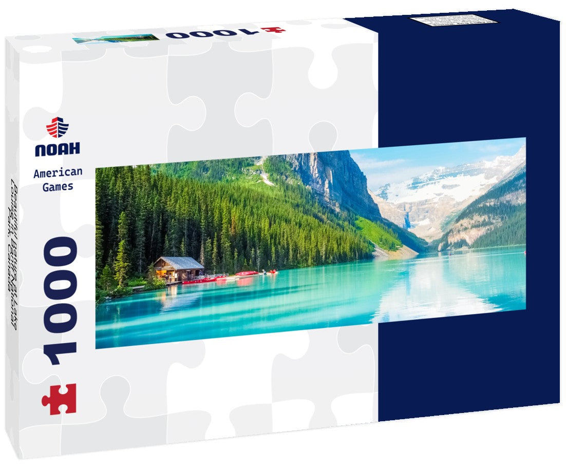 Noah Jigsaw Puzzle Beautiful nature at Lake Louise in Banff National Park, Canada Panorama 1000 Pieces