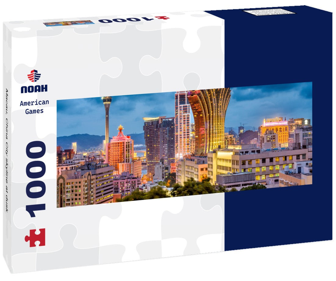 Noah Jigsaw Puzzle Macau, China City skyline at dusk Panorama 1000 Pieces